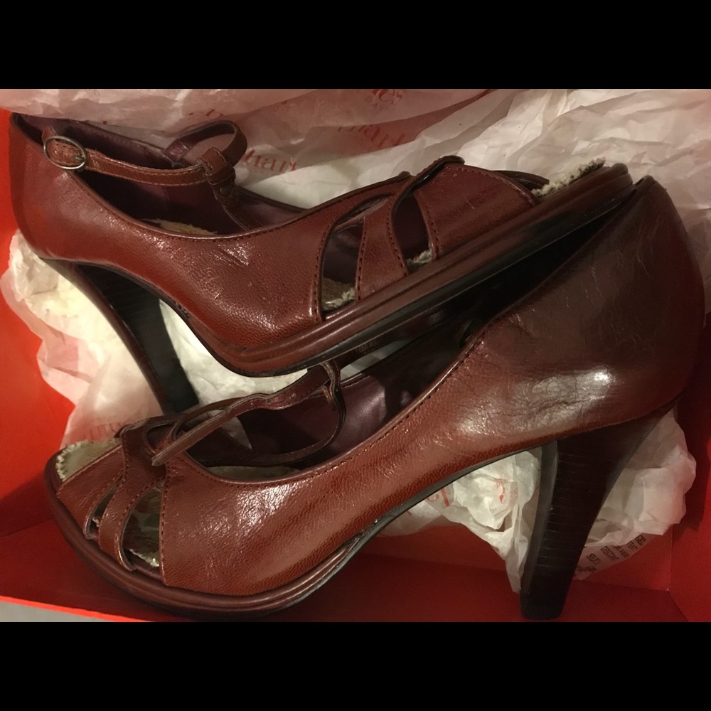 Charles David ankle strap heels